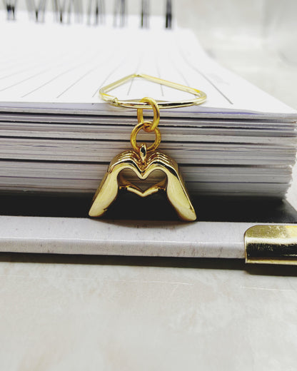 Heart Hands - Elegant Planner Bookmark Charm