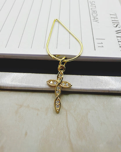 Cross - Elegant Planner Bookmark Charms
