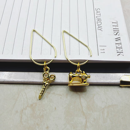 Needlework Duo - Elegant Planner Bookmark Charms